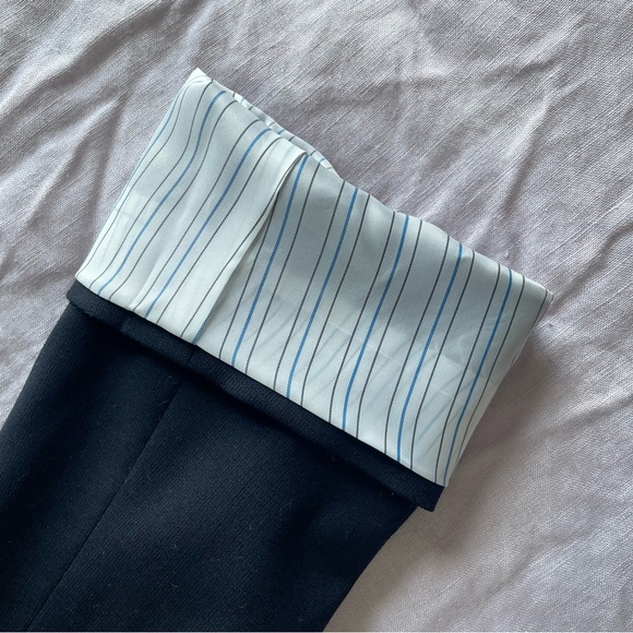 Aritiza Wool Blazer Navy Blue Size 6 - Picture 5 of 11